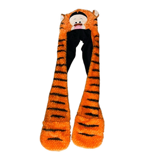 Disney Parks Tigger Winnie the Pooh Plush 1 Piece Hat Scarf Mittens Youth